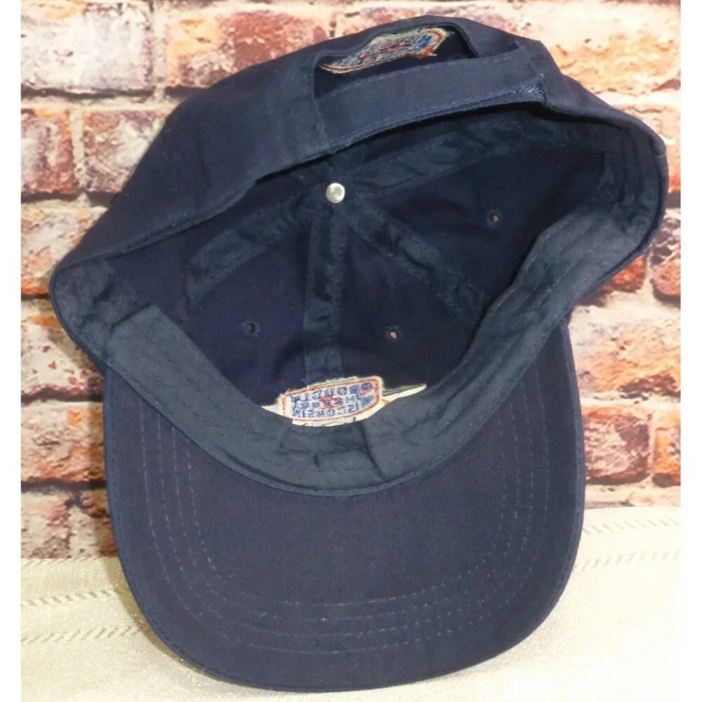 Proudly Cheese Wisconsin Navy‎ Blue Adjustable Baseball Cap